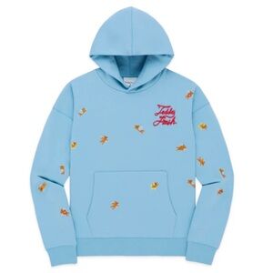 Teddy Fresh Angel Bear Hoodie in Blue Size XS